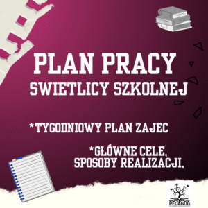 Plan pracy świetlicy szkolnej