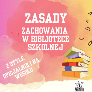 Gazetka - zasady zachowania w bibliotece